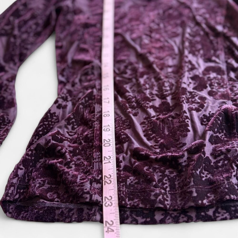 Free-people Women's Purple and Burgundy Blouse - Picture 3 of 8